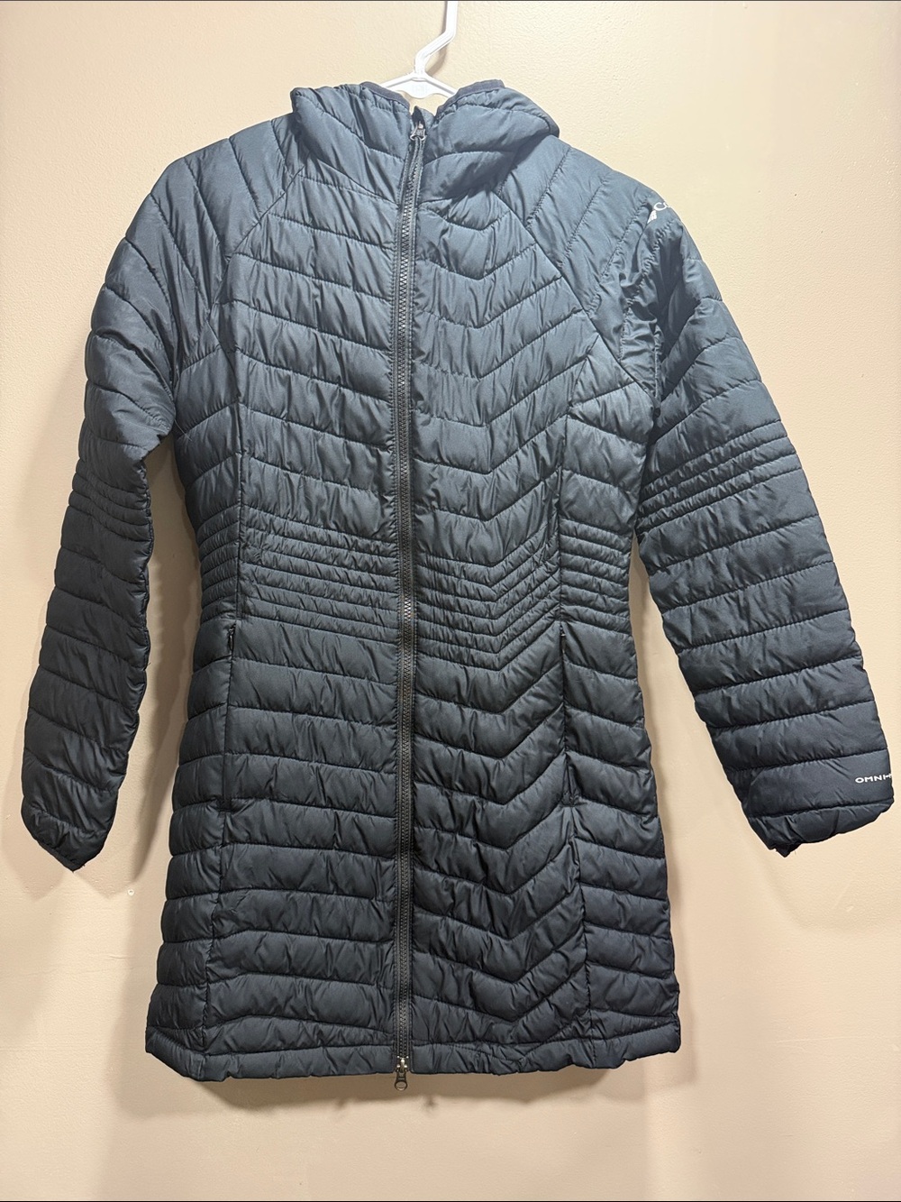 Women's Quilted Hooded Puffer Coat - Black